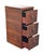Globe Wernicke Antique Tiger Oak Three Drawer File Cabinet With Raised Panels by Globe Wernicke For Sale - Image 4 of 12