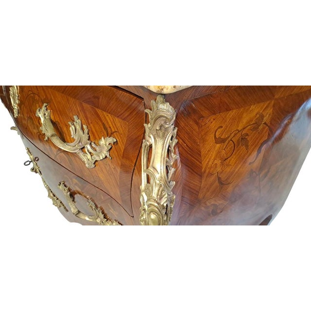 Napoleon III Walnut Chest of Drawers by Perino, Italy For Sale - Image 9 of 12