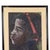 Vintage painting—likely acrylic on paper—featuring African-inspired art by a Belgian artist; signed in the lower-left...