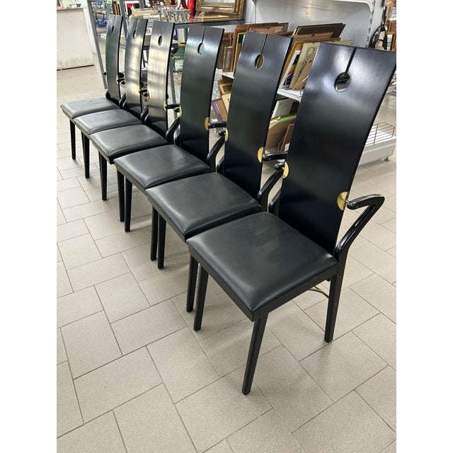 Chairs by Pierre Cardin, 1980s, Set of 6 For Sale - Image 3 of 15