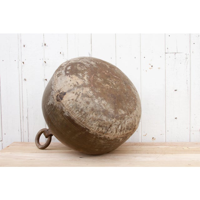 Large Antique Anglo-Indian Brass Container For Sale - Image 9 of 11