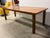 Rustic Pine Wood With Cherry Wood Stain Rustic Dining Table For Sale - Image 3 of 12