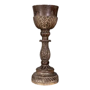 Antique Carved Wooden Cup