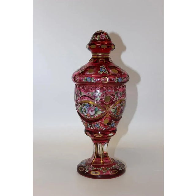 Candy Box in Crystal with Painted Decoration For Sale - Image 12 of 12