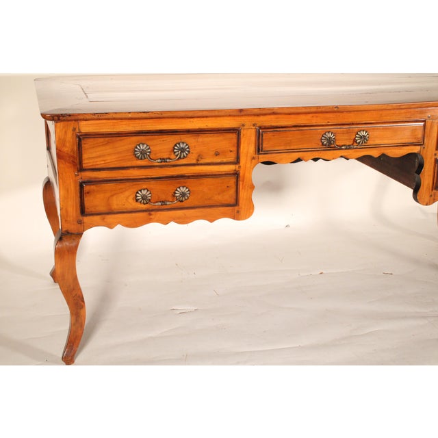 Brown Louis XV Provincial Fruitwood Desk For Sale - Image 8 of 12