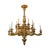 Gold 19th Century Italian Carved and Giltwood 12-Light Chandelier For Sale - Image 8 of 8