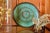 An elegant Art Deco large bronze sculptural tray/platter/charger by Carl Sorensen with a beautiful verdigris original...