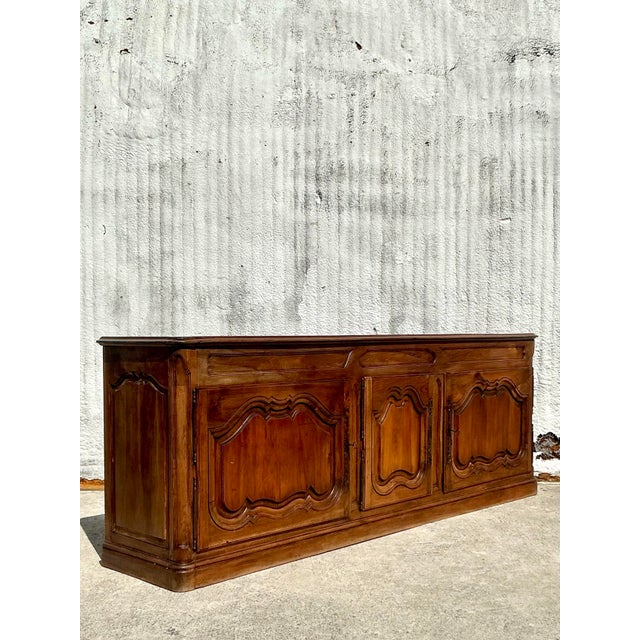 Antique Boho 19th Century Carved Credenza For Sale - Image 4 of 11