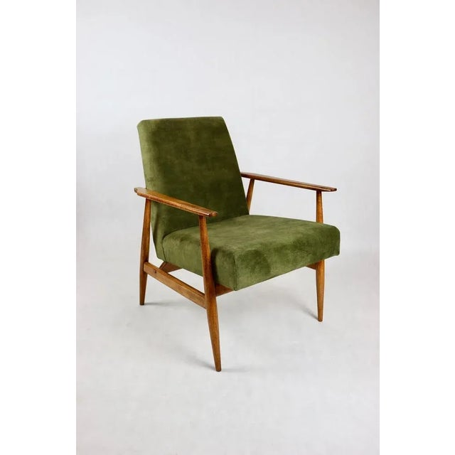 Lis Chair in Olive Green by Henryk Lis, 1970s For Sale - Image 10 of 10