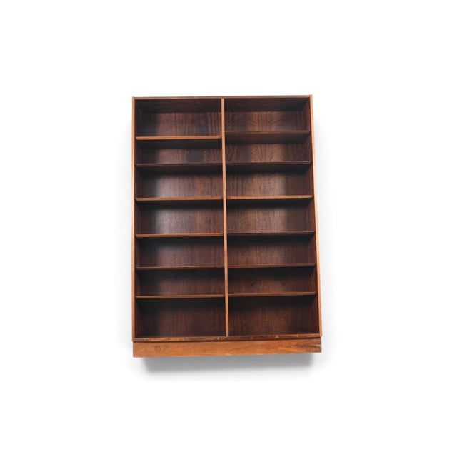 Mid 20th Century Carlo Jensen Double Rosewood Bookcase by Hundevad + Co #2 For Sale - Image 9 of 9