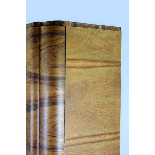 Art Deco Walnut Veneer Wardrobe, Czechoslovakia, 1930s For Sale - Image 11 of 18