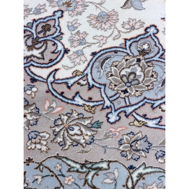 Pasargad Beige Persian Isfahan Silk & Wool For Sale - Image 15 of 18