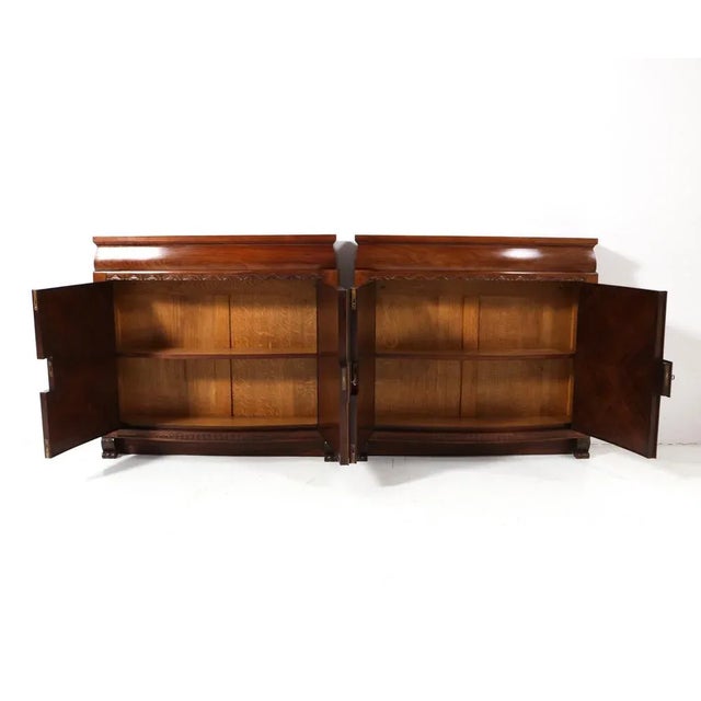 1920s Art Deco Cabinets by Napoleon Le Grand for T Modelhuis N. Legrand, 1920s, Set of 2 For Sale - Image 5 of 13