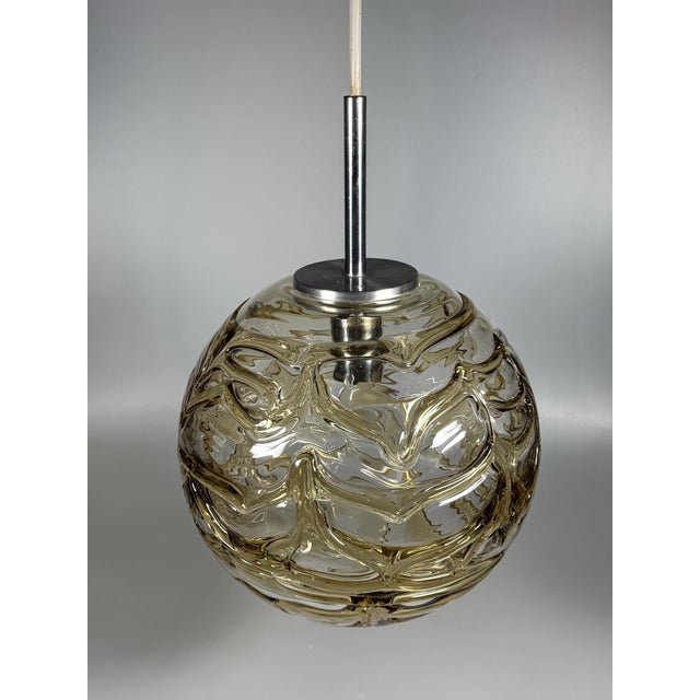 Globe Pendant Lamp by Doria Leuchten, Germany, 1960s For Sale - Image 10 of 15