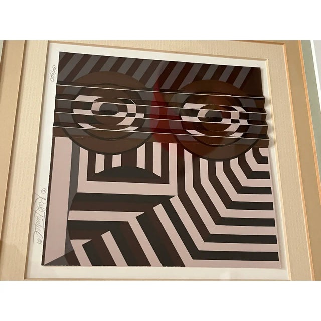 Vintage Postmodern Abstract Signed and Numbered Art by Rina Rotholz, Signed For Sale - Image 10 of 12