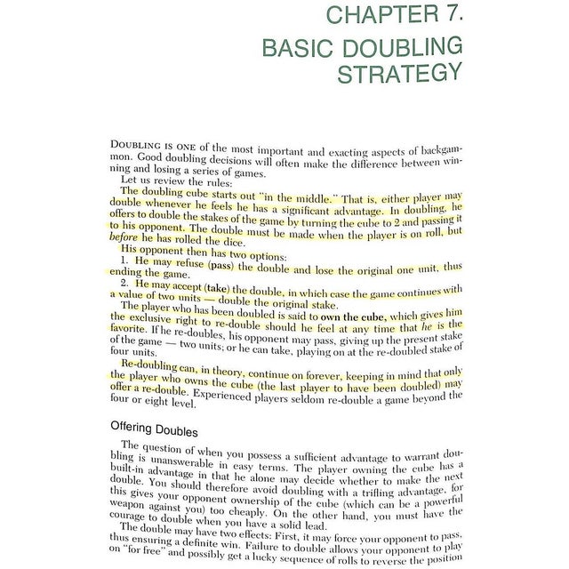 "Backgammon" 1977 Magriel, Paul For Sale - Image 10 of 11