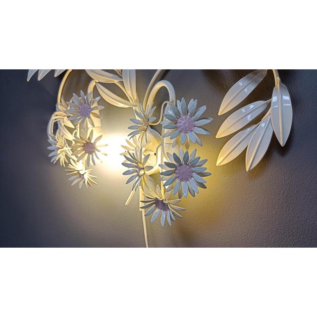 Vintage Floral Wall Lamp attributed to Hans Kögl, 1970s For Sale - Image 12 of 14