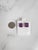 Contemporary Large Amethyst Emerald Cut Studs, 2 Pieces For Sale - Image 3 of 3