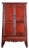 Antique Chinese Red Lacquer Cabinet, 1870 For Sale