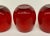 Red Vintage Rolly Polly Crystal Glasses - Set of 3 For Sale - Image 8 of 9