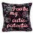 Hand-Embroidered "You Be My Cutie-Patootie" One of a Kind Needlepoint Pillow For Sale