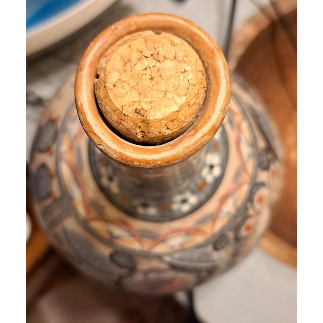 Art Deco 1960s Tonala Jal Mexico Handcrafted Mid Century Vase For Sale - Image 3 of 12