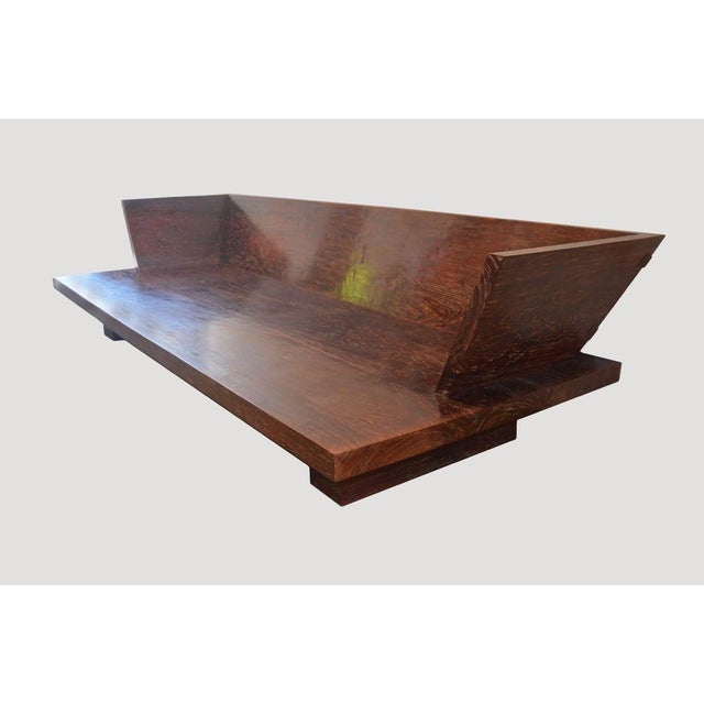 Andrianna Shamaris Modern Teak Wood Day Bed For Sale - Image 16 of 18