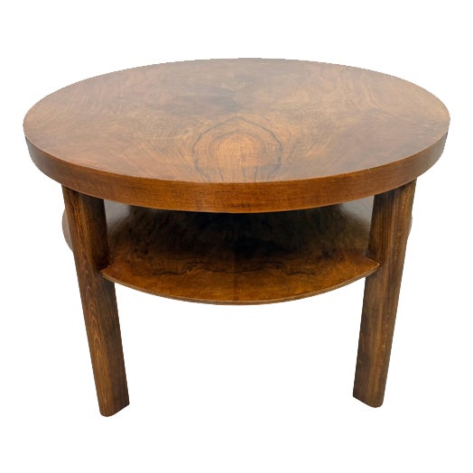 Art Deco Walnut Coffee Table attributed to Jindřich Halabala for Up Závody, 1930s For Sale