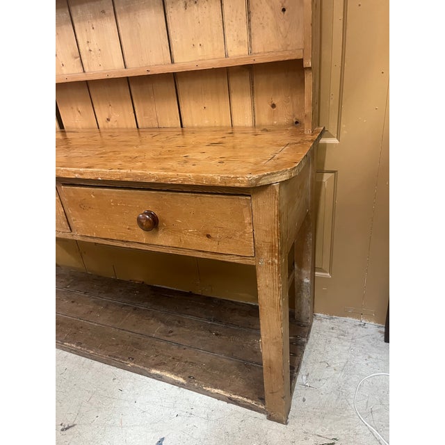 Late 19th Century Pine 2 Piece Hutch For Sale In Dallas - Image 6 of 9