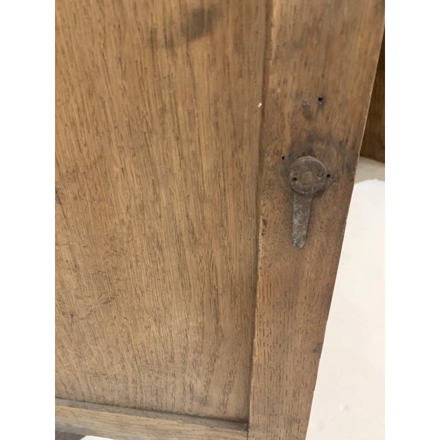 Late 19th Century Antique Oak and Marble Cabinet Stand For Sale - Image 5 of 13