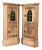 Pair Rustic Vintage Corner Wine Cabinets ~ Vitrines For Sale