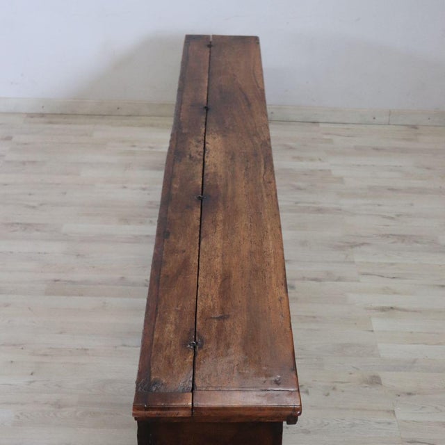 Antique Walnut Long Bench For Sale - Image 13 of 18