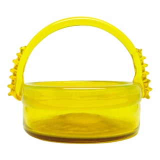 Postmodern Bowl on Stand from Cracow Glassworks, Poland, 1970s For Sale