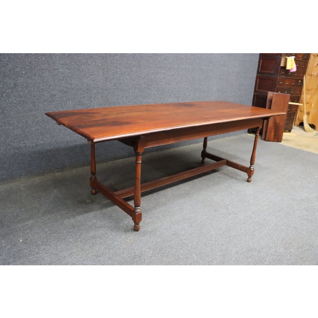 American Antique Walnut Harvest Table Leaves For Sale - Image 3 of 18