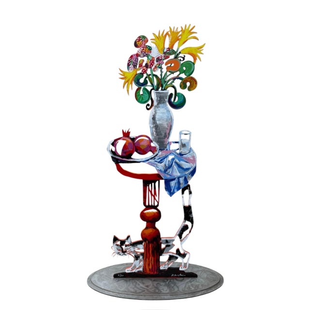 David Gerstein, Huge Pop Art Sculpture Painting Bright Vibrant Colors Israeli Dudu Gerstein For Sale - Image 9 of 18