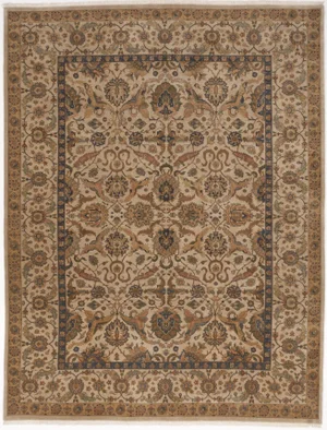 Indo-Persian Hand-Knotted Rug - 9'2" x 12'
