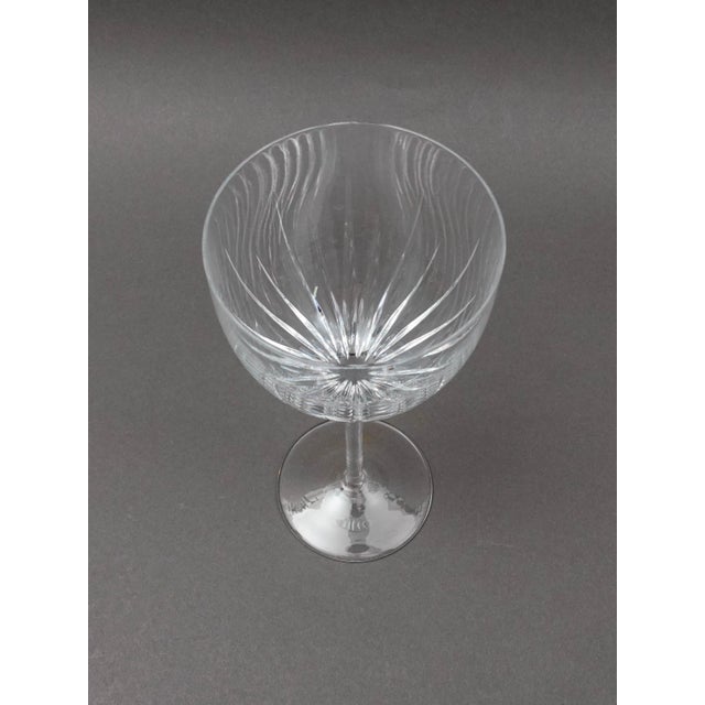 Mid 20th Century Miller Rogaska Crystal Stemware Soho Wine Water Goblet Glasses- Set of 6 For Sale In Miami - Image 6 of 10