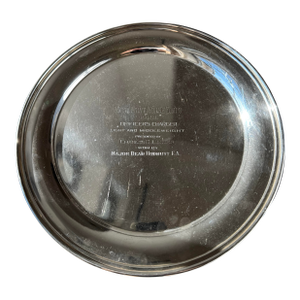 1920s Black Starr & Frost Sterling Silver Charger Tray, Model Ad S-17 ~ 12 Inch