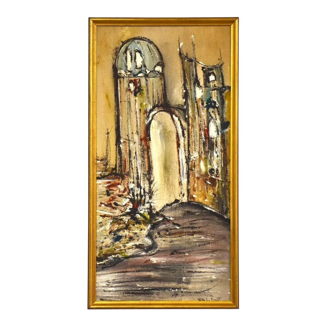 1960s Oil on Canvas Painting by Rita Frost For Sale