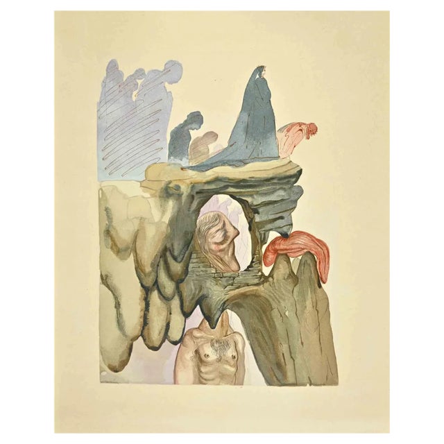 Salvador Dali, The Liars, Woodcut, 1963 For Sale
