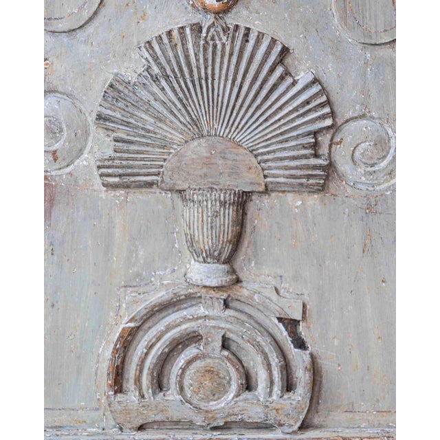 Antique Gustavian Longcase Clock, Hand-Carved Pine, Sweden, 1820 For Sale - Image 9 of 17