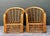 Vintage Stacked Rattan Lounge Chairs - Pair For Sale - Image 10 of 12