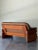 Mid-Century Modern 1970s Nielaus Møbler Brown Leather and Teak Loveseat For Sale - Image 3 of 8