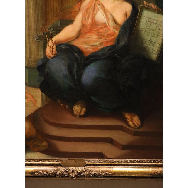 Theodoor Van Thulden, Allegory of Architecture, 1660, Oil on Canvas For Sale - Image 12 of 15