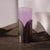 Mauve Vintage Murano Glass and Metal Vase, 1970s For Sale - Image 8 of 8