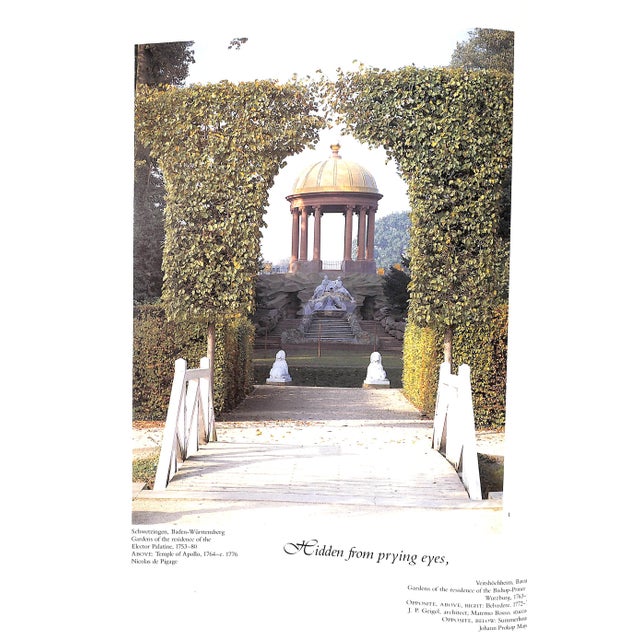 Paper "From Folly to Follies: Discovering the World of Gardens" 1988 Saudan, Michel and Saudan-Skira, Sylvia For Sale - Image 7 of 10