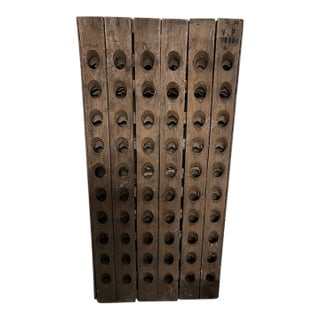 1950s French Country Riddling Rack From Vignerons De La Champagne, Stamped v P 1980 For Sale