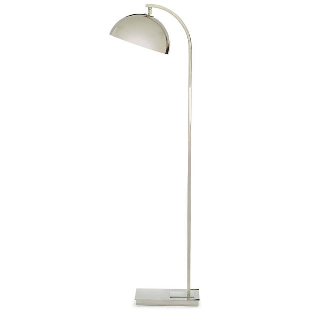 Metal Regina Andrew Otto Steel Floor Lamp, Polished Nickel For Sale - Image 7 of 7