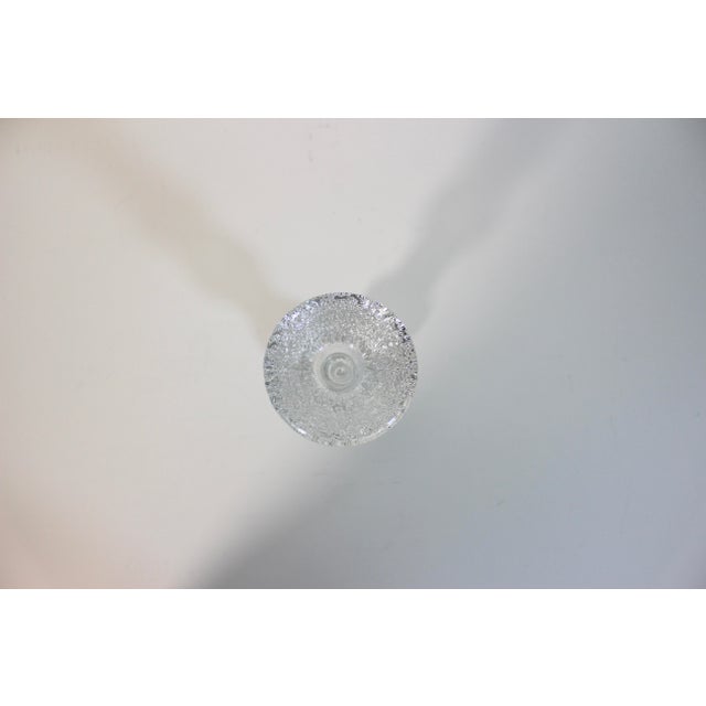 Iittala 1960s Iittala Festivo Four Ring Glass Candle Holder by Timo Sarpaneva Finland, Danish Modern Brutalist Style Mid Century Modern MCM For Sale - Image 4 of 7