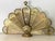 Vintage Brass Peacock Folding Fireplace Screen With Shell Motif For Sale - Image 15 of 15